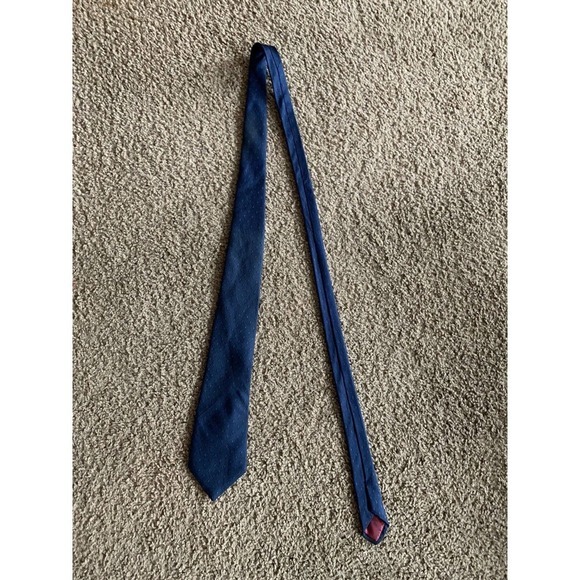 Isaac‎ Zelcer Mens Formal Neck Tie Blue 100% Silk - Picture 2 of 5
